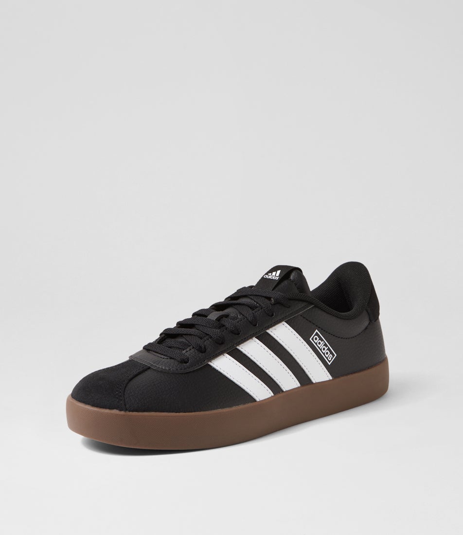 Vl Court 3 M Black White Gum Sneakers