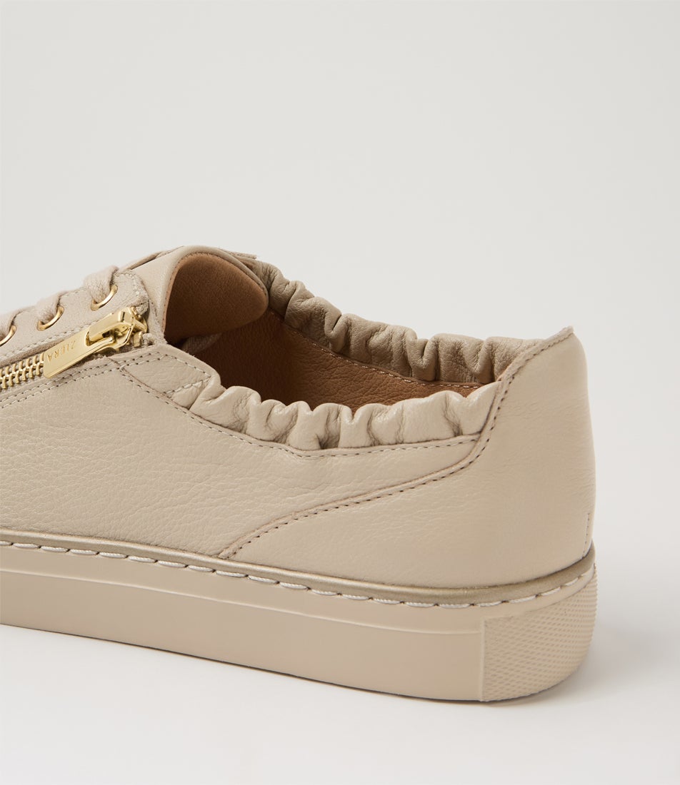 Peeces Xf Almond Leather Sneakers