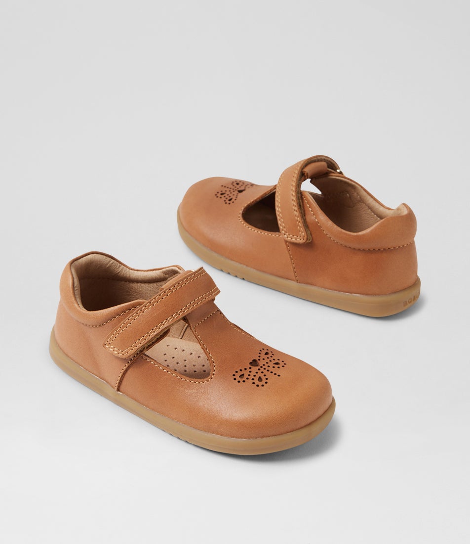 Iw Rosie Toddler Caramel Leather Flat Shoes