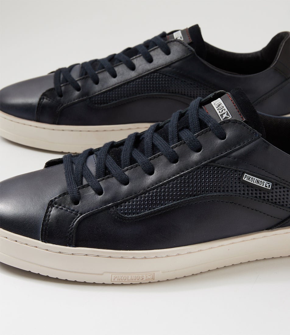 Xativa 07 Blue Leather Sneakers