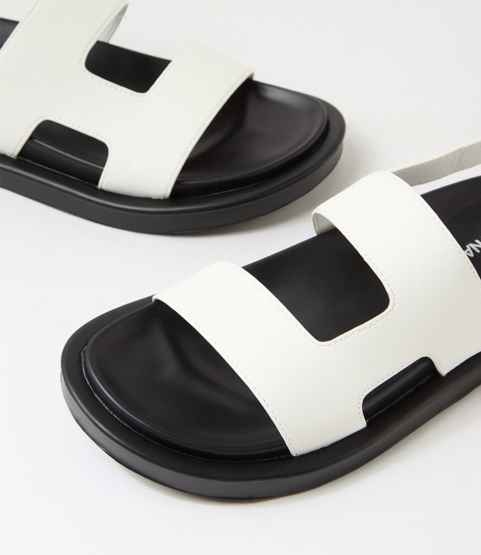 Moai White Pu Sandals
