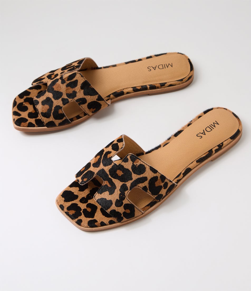 Stevans Leopard Pony Slides