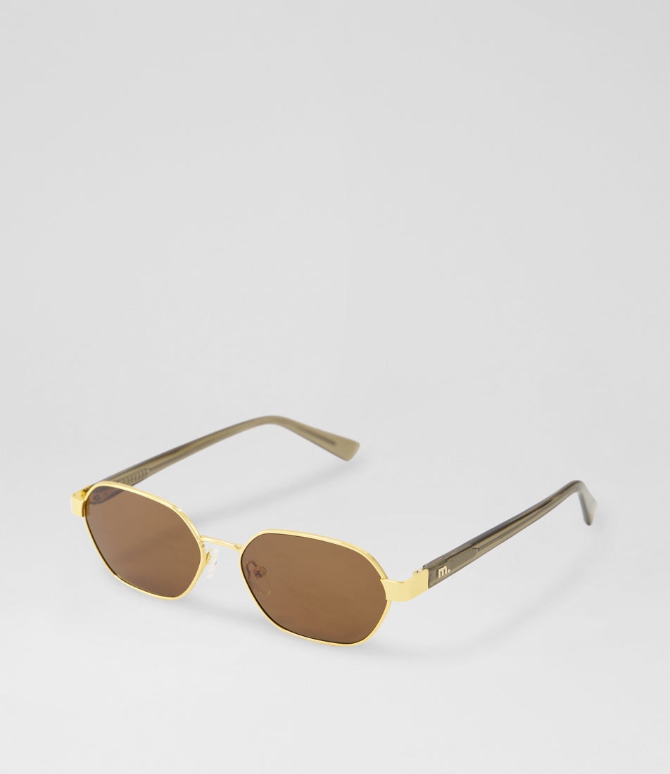 Ali Gold Metal Sunglasses
