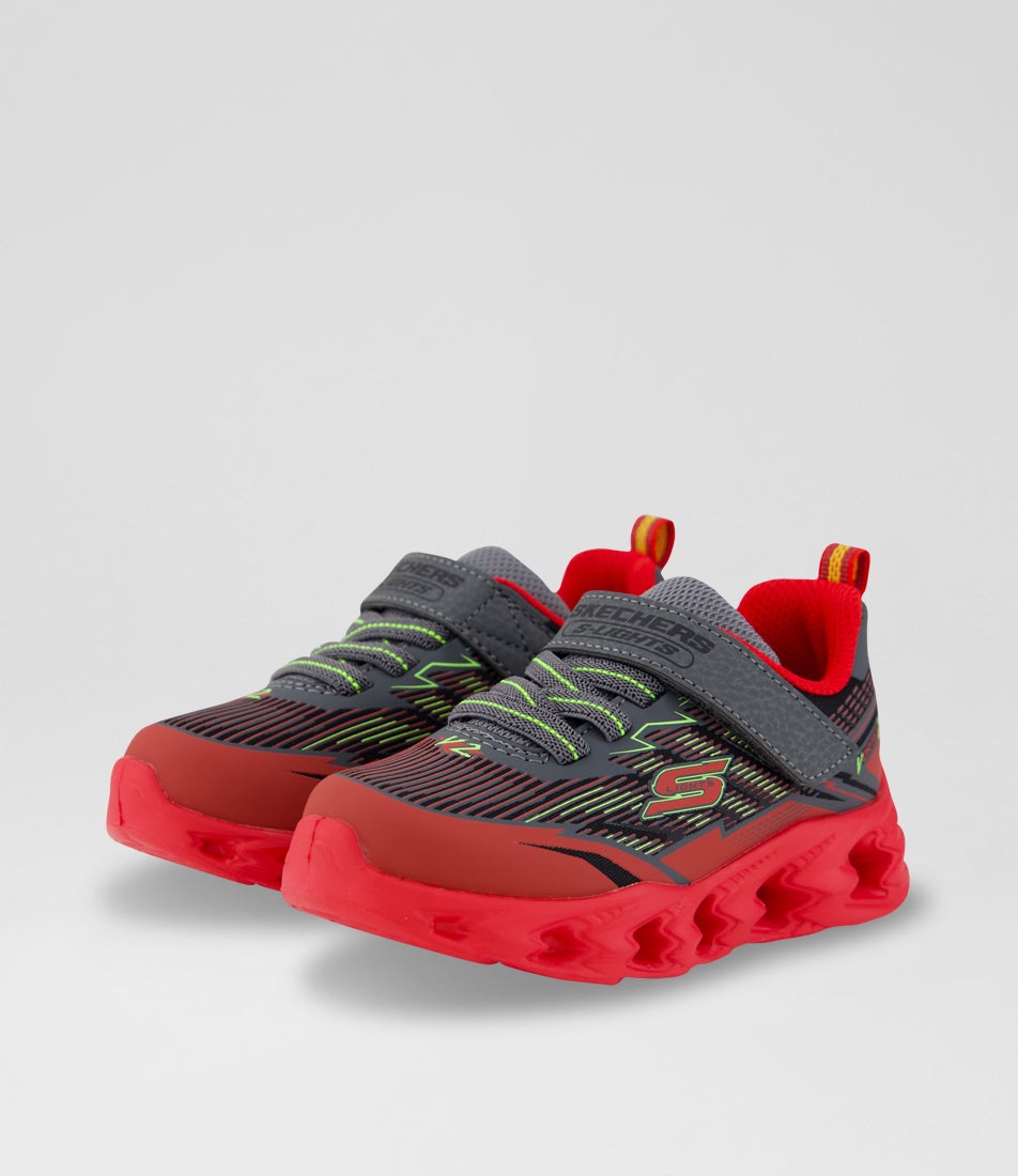 Vortex 2 Toddler Red Charcoal Fabric Sneakers