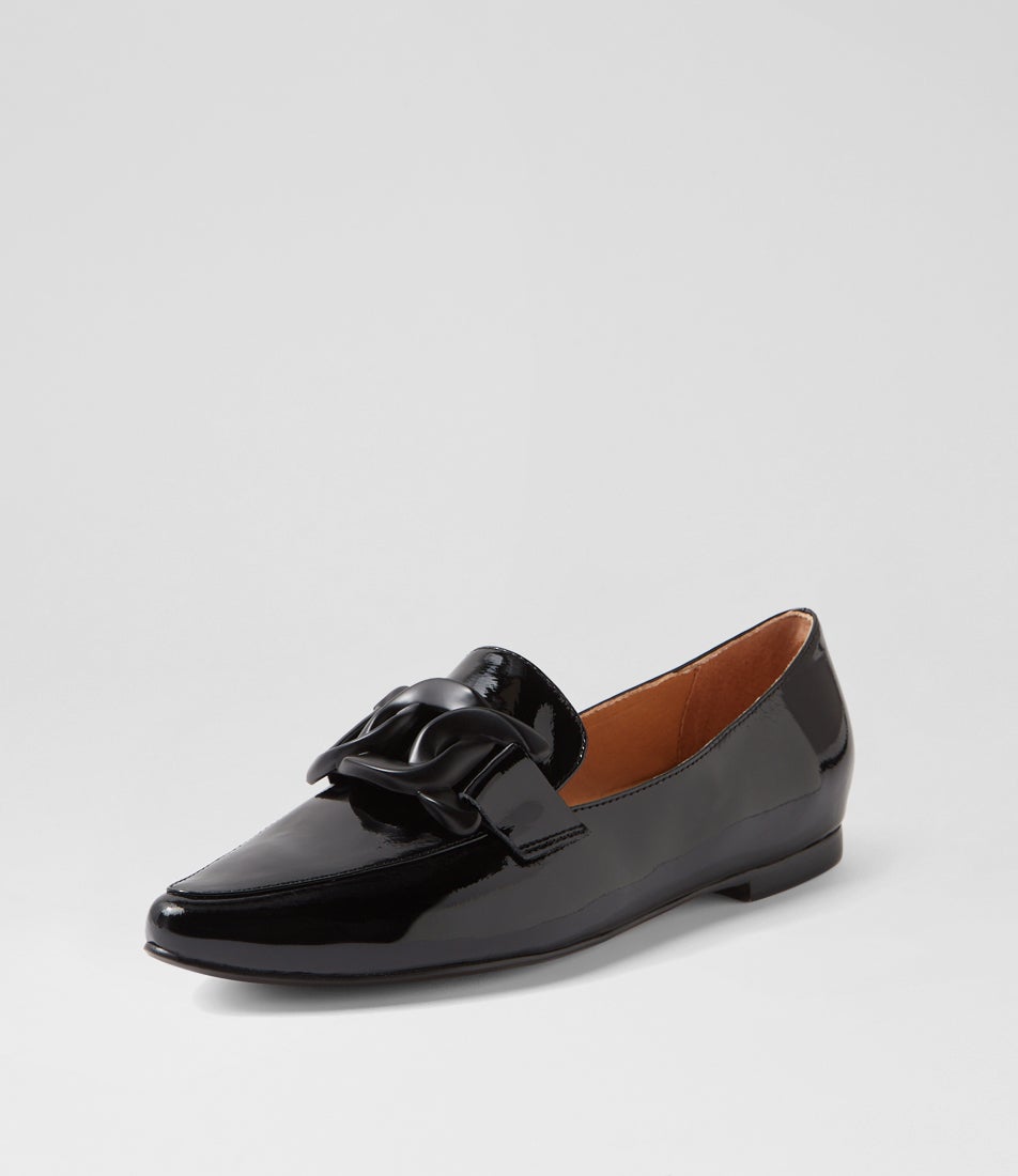 Socoros Black Patent Leather Loafers Socoros Black Patent Leather Loafers
