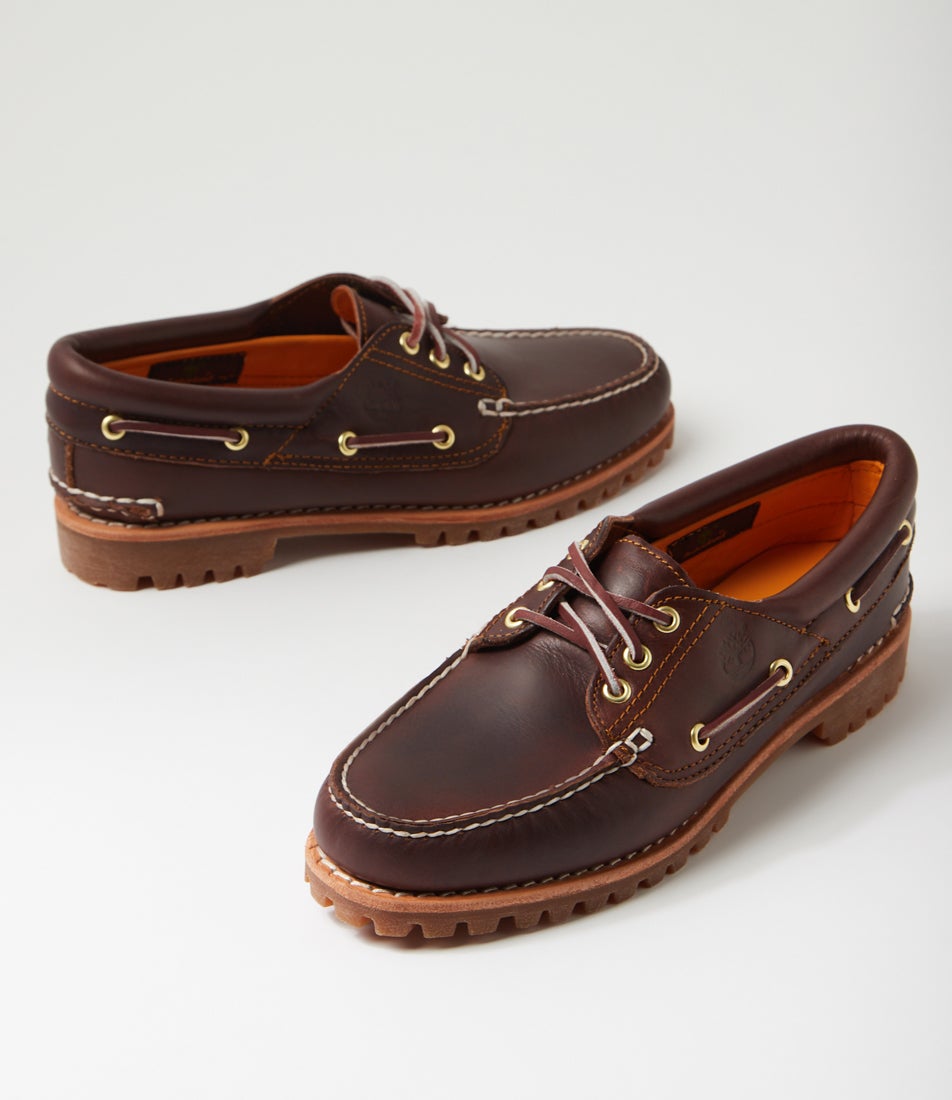 Noreen 3 Eye Brown Leather Boat Shoes