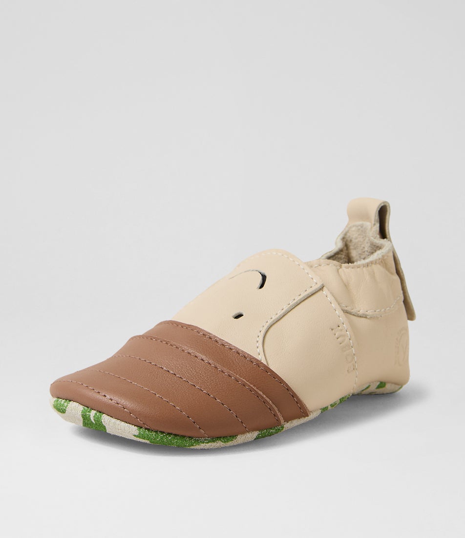 Ss Toasty Truffle Infant Mushroom Leather Flat Shoes