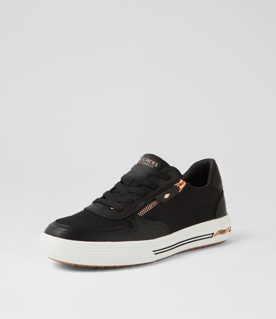 Arch Fit Arcade On The Fly Black Smooth Sneakers Arch Fit Arcade On The Fly Black Smooth Sneakers