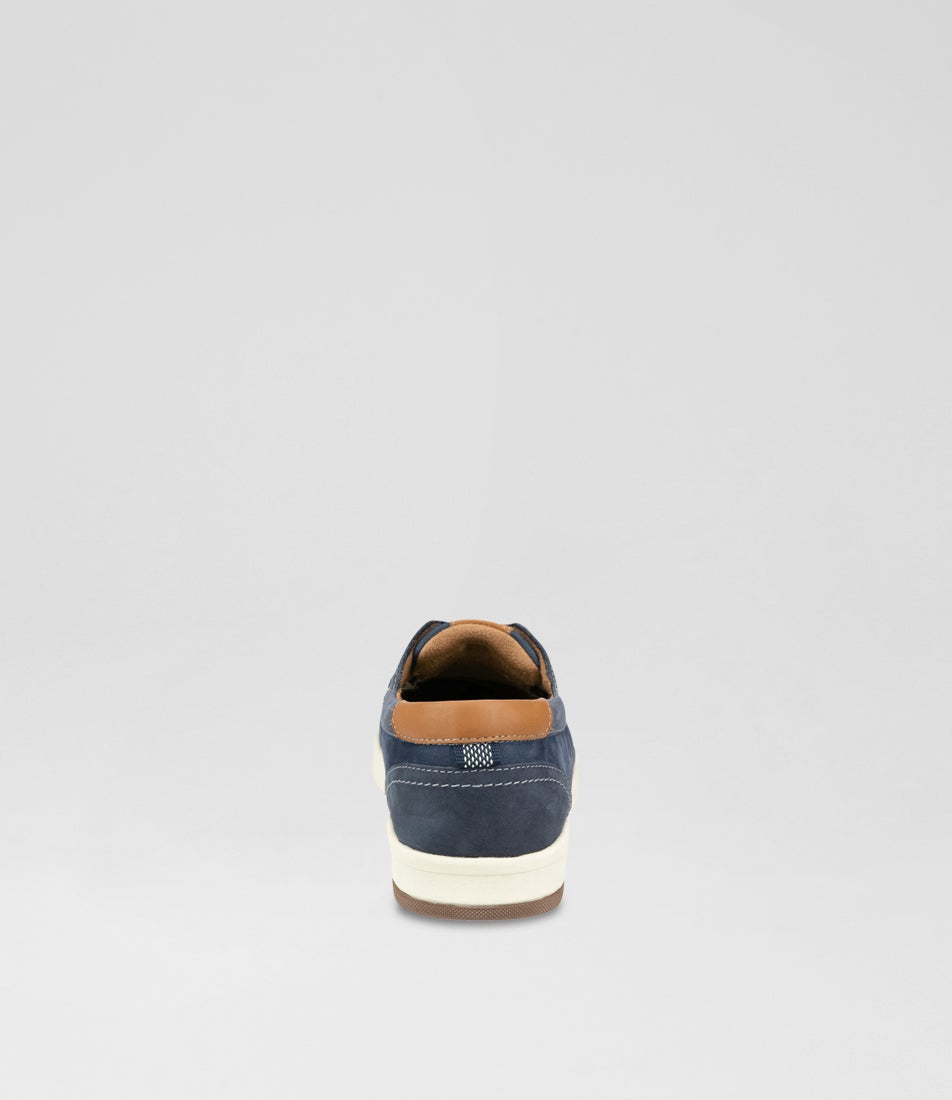 Crossover Navy Nubuck Boat Shoes