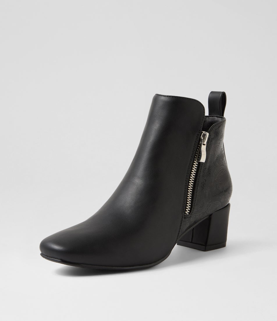 Hamble Black Ankle Boots