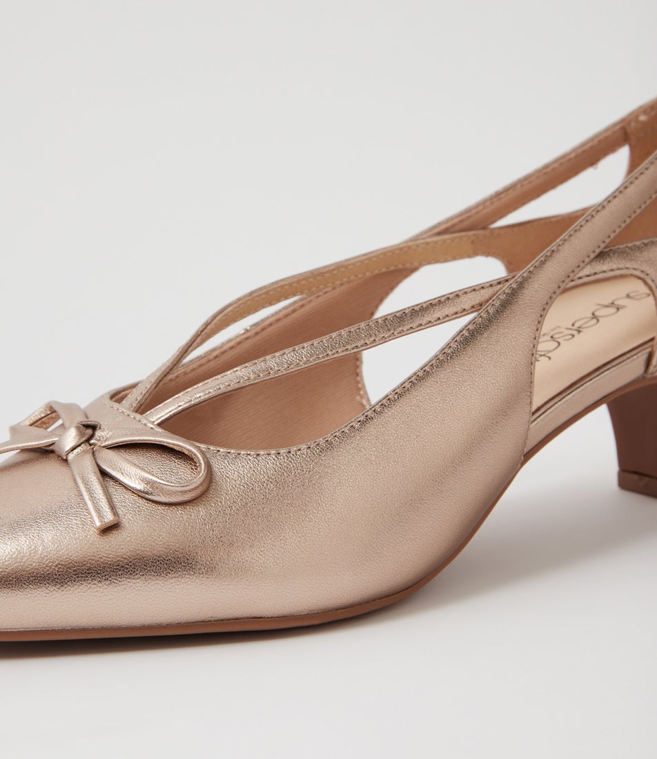 Lantana Champagne Leather Heels Lantana Champagne Leather Heels