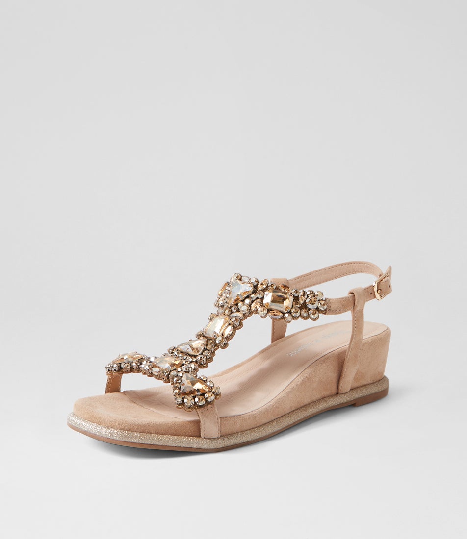 Bradie Latte Suede Sandals