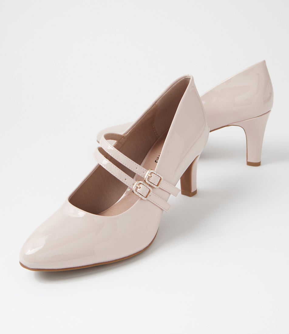 Isola W Nude Patent Pu Heels
