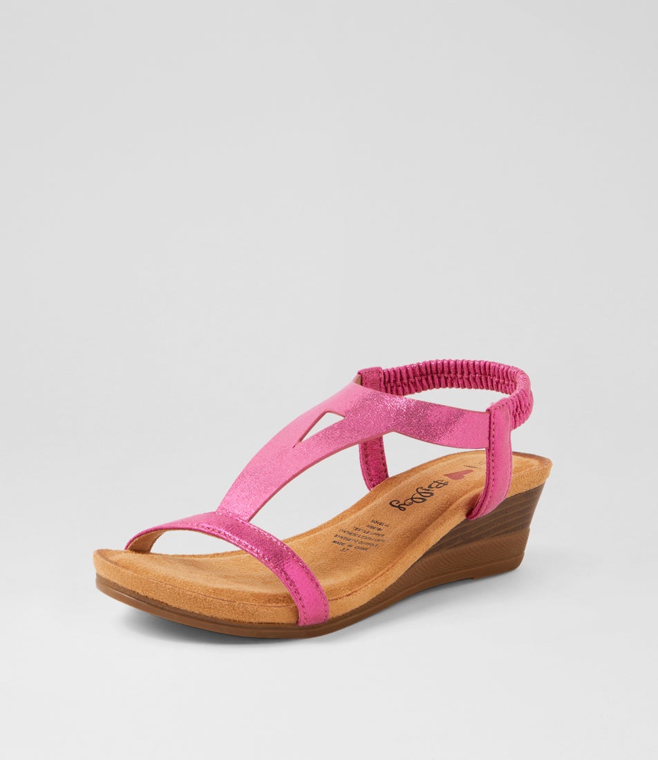 Sovel Fuchsia Shimmer Multi Sandals