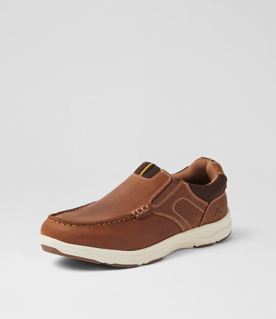 Oust Tan Leather Flat Shoes Oust Tan Leather Flat Shoes