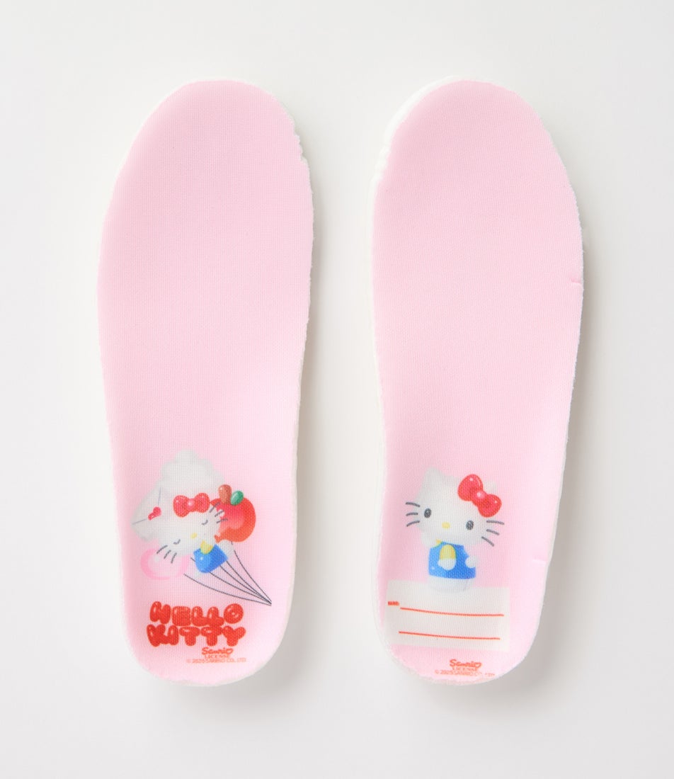 Hello Kitty Junior E Black Leather Flat Shoes