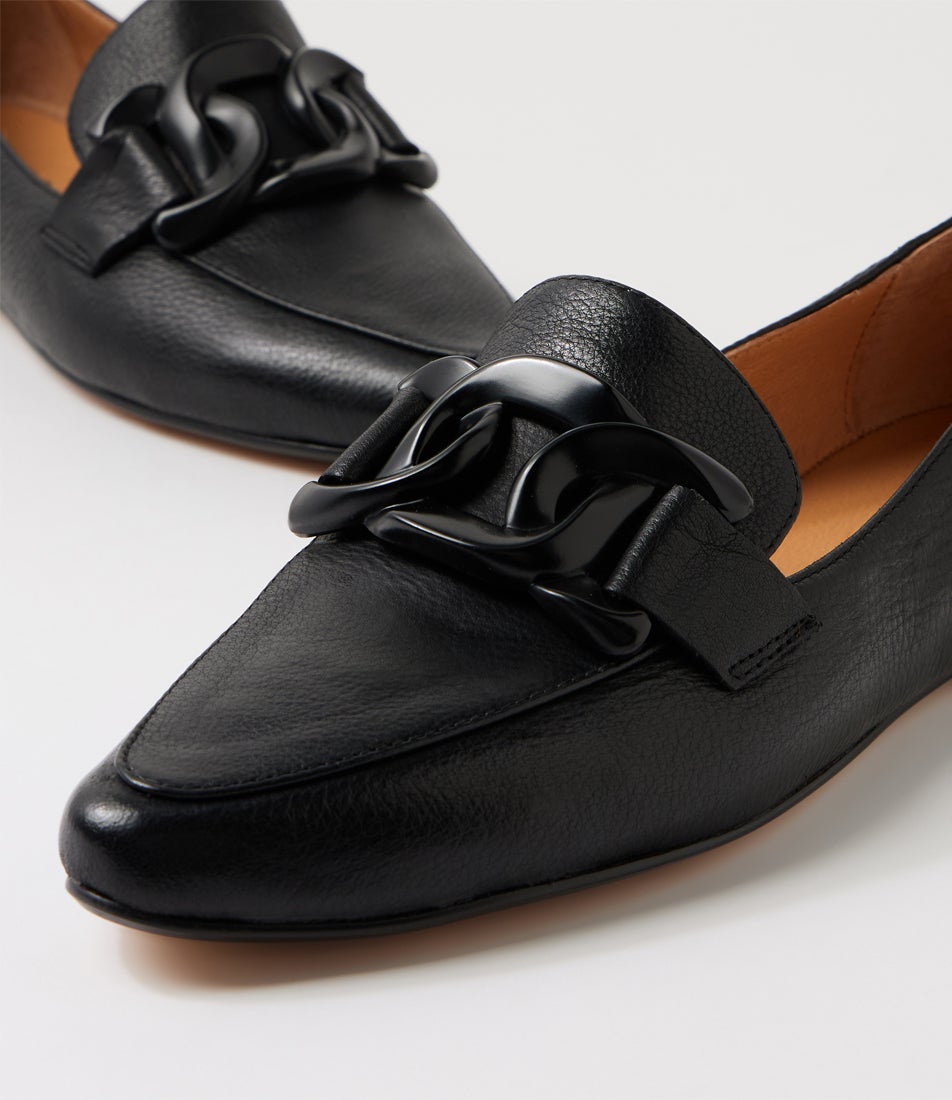 Socoros Black Leather Loafers Socoros Black Leather Loafers