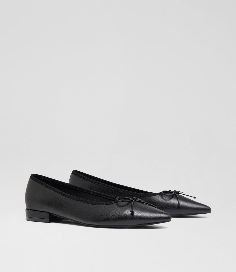 Yasmina Black Ballet Flats