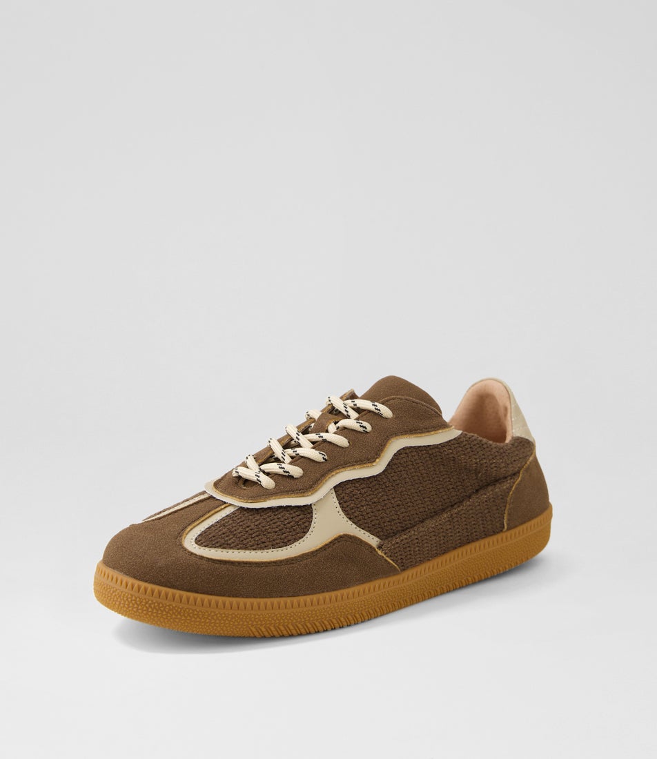 Fallon Sneaker Chocolate Raffia Sneakers