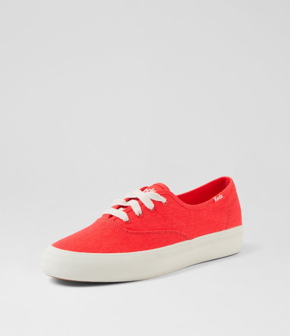 Champion Laceup Red Canvas Sneakers Champion Laceup Red Canvas Sneakers