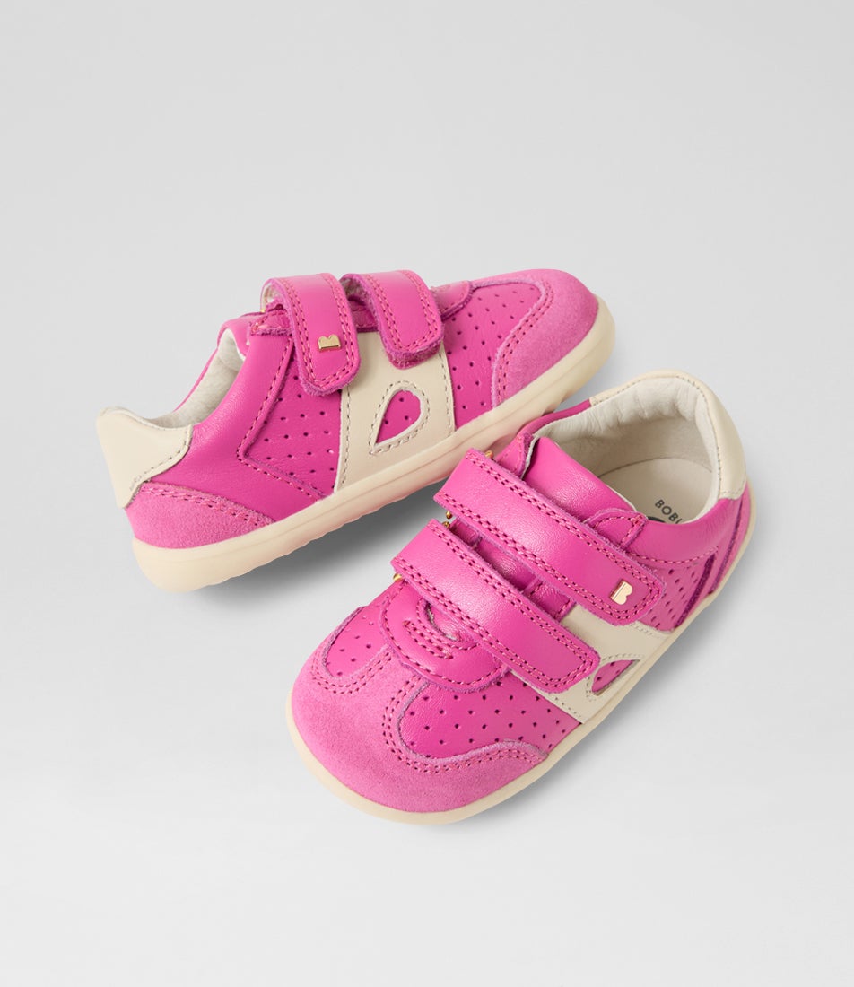 Su Titan Toddler Rose Violet Leather Suede Sneakers