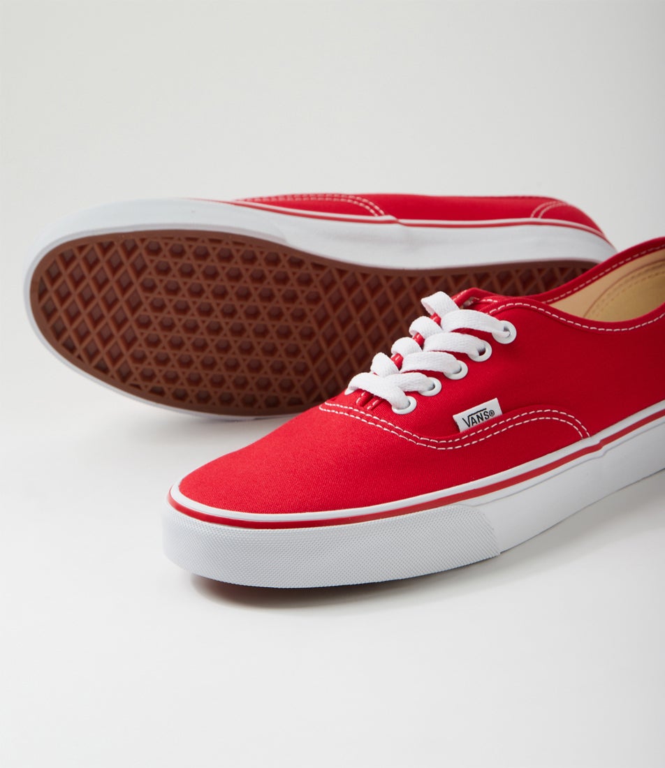 Authentic W Red Canvas Sneakers Authentic W Red Canvas Sneakers
