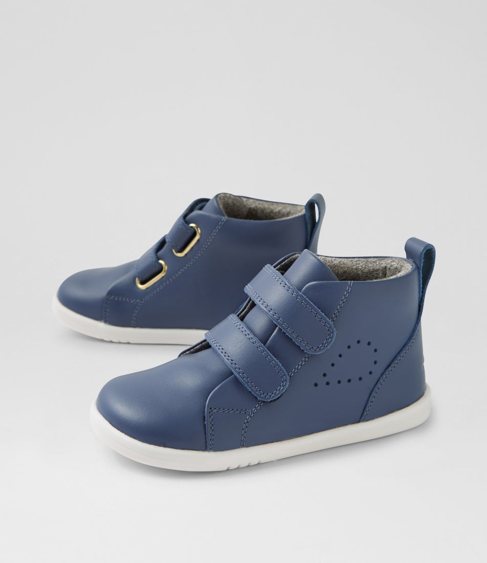Iw Grass Court High Toddler Vintage Indigo Leather Ankle Boots