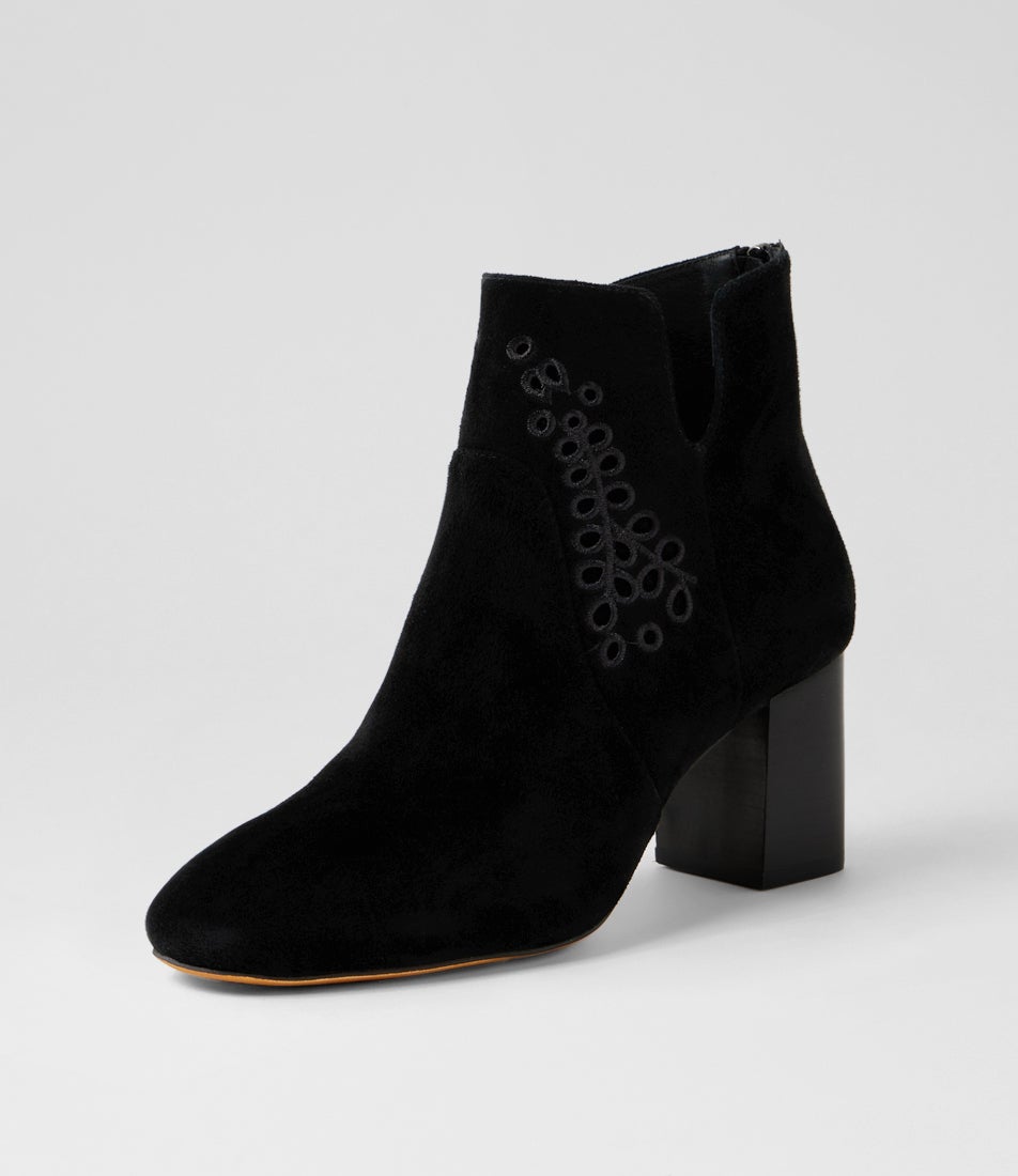 Spesh Black Suede Ankle Boots Spesh Black Suede Ankle Boots