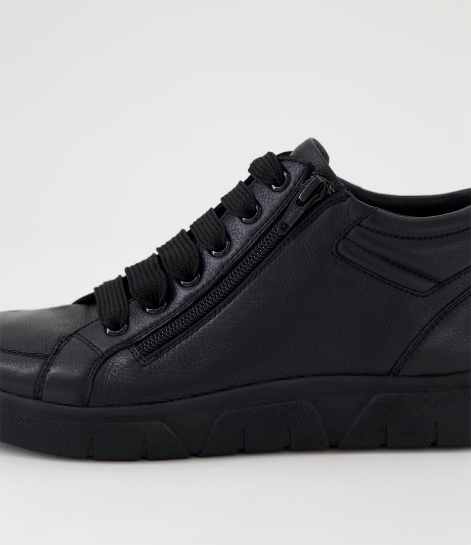 Tavishs D Black Leather Ankle Boots Tavishs D Black Leather Ankle Boots