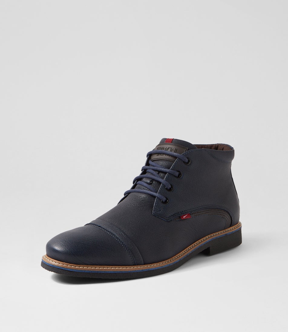Orson Marinho Leather Lace Up Boots