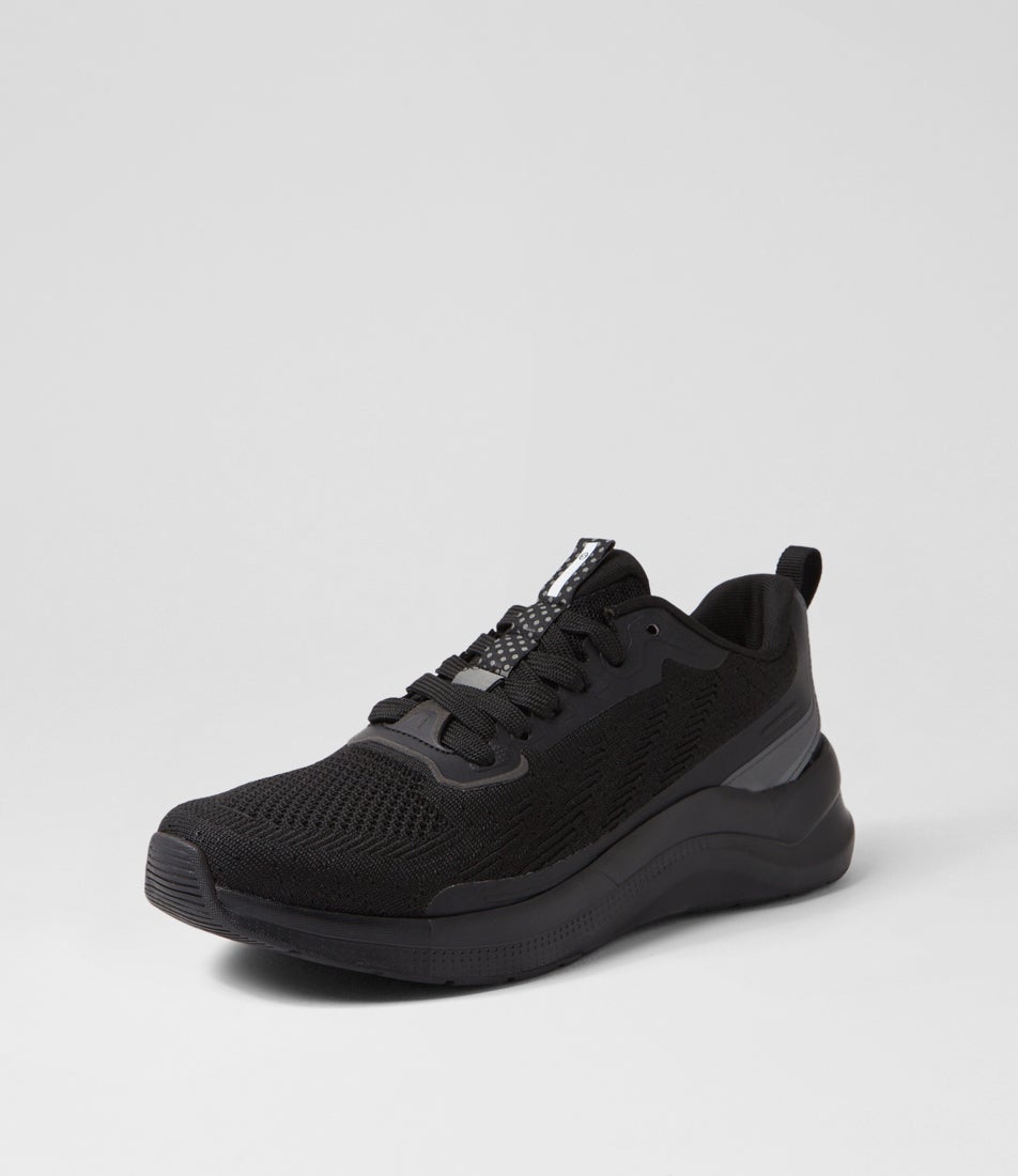 Movement Black Fabric Sneakers