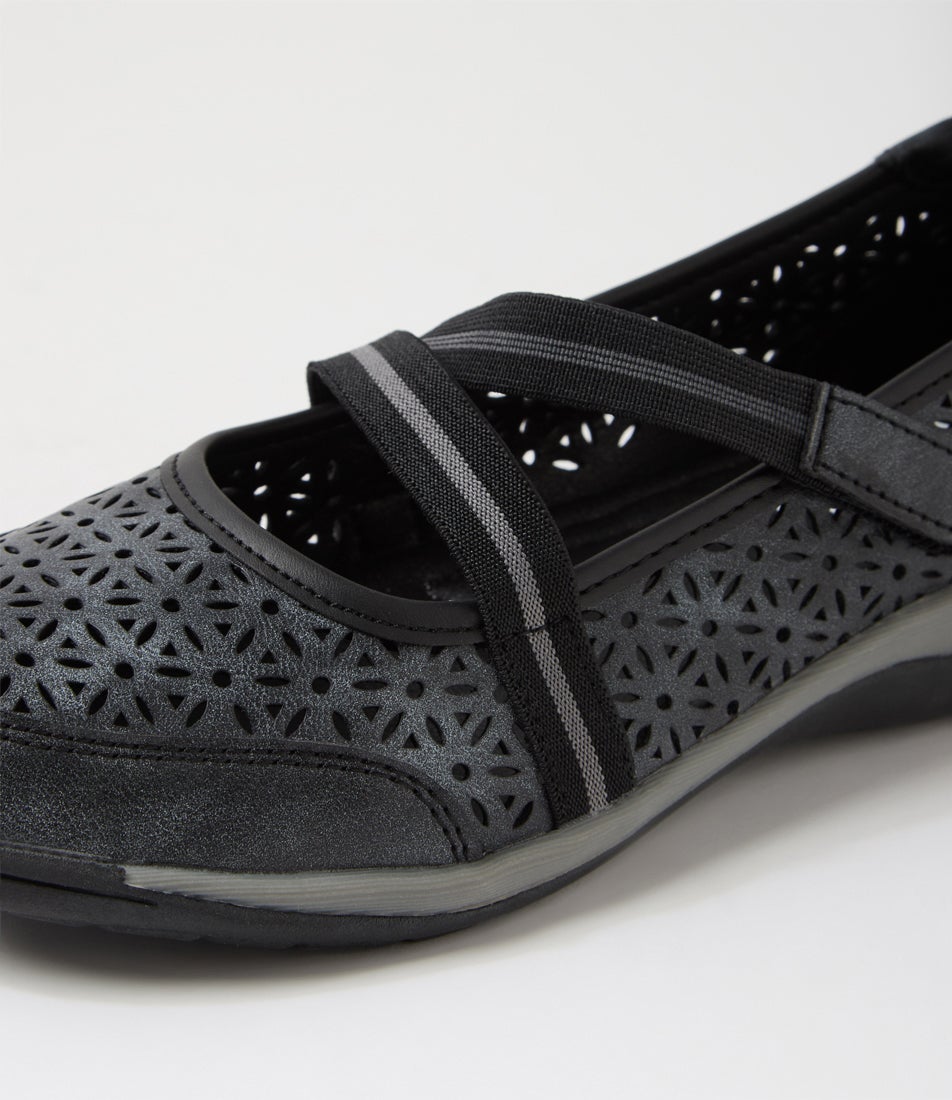Astori Black Dusty Flat Shoes