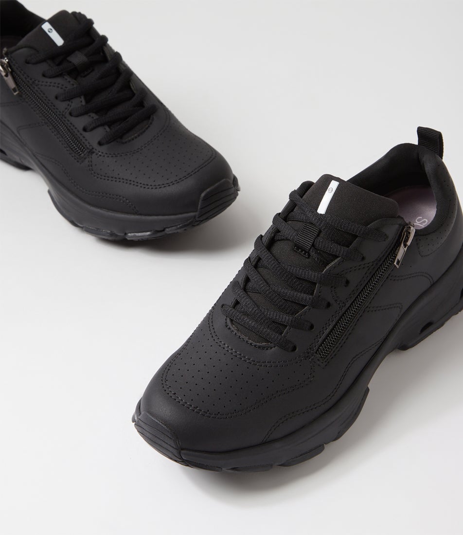 Willin Black Fabric Sneakers