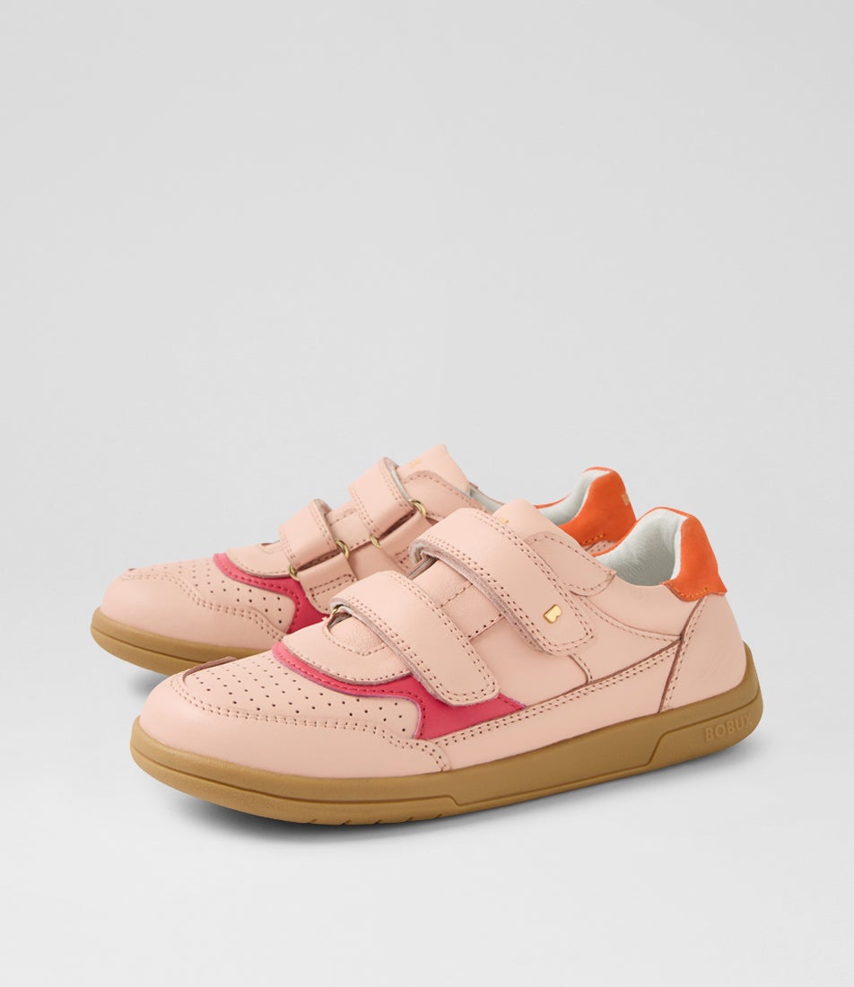 Kp Hunter Junior Cameo Rose Nasturtium Leather Flat Shoes