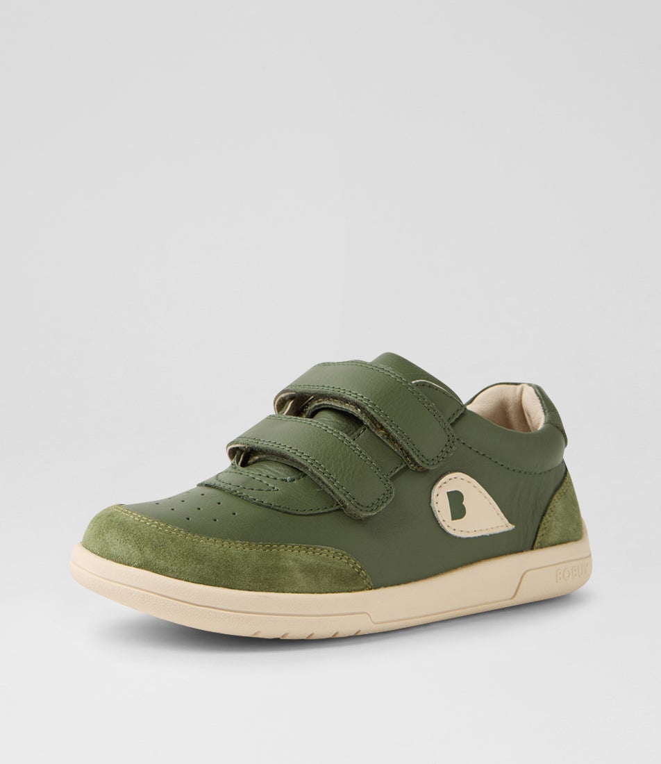 Kp Champ 2 Junior Bronze Green Leather Sneakers