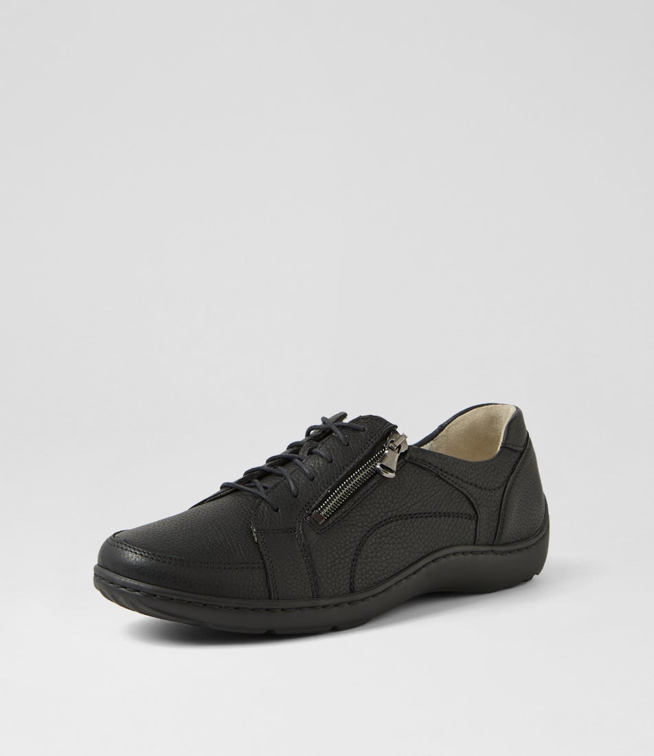 Henni 42 Schwarz Leather Sneakers