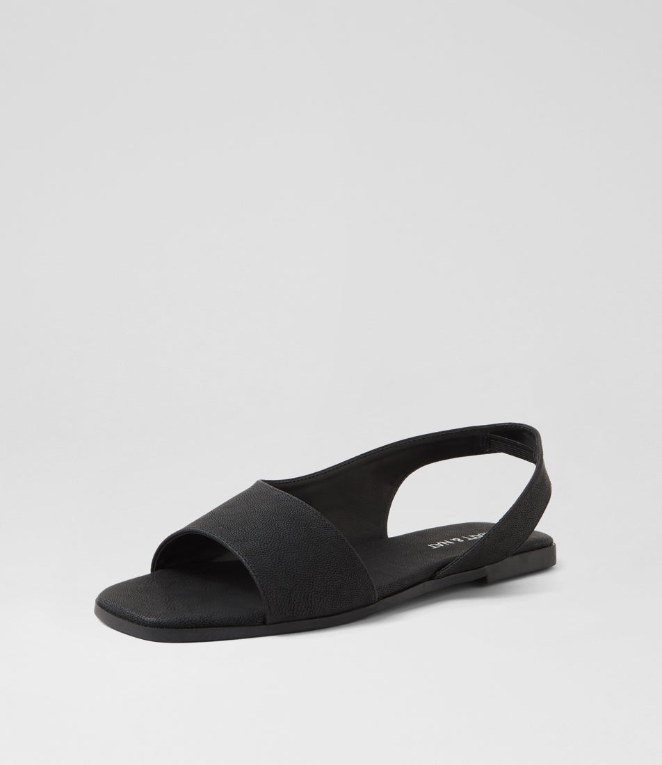 Arlet Black Pu Sandals