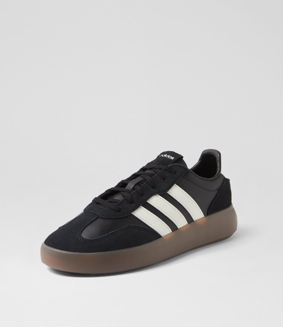 Barreda Decode Lux M Core Black Off White Gum Fabric Sneakers