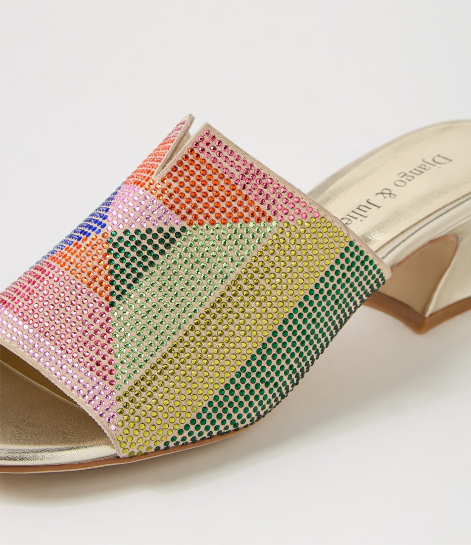 Wenz Pale Gold Multi Sandals