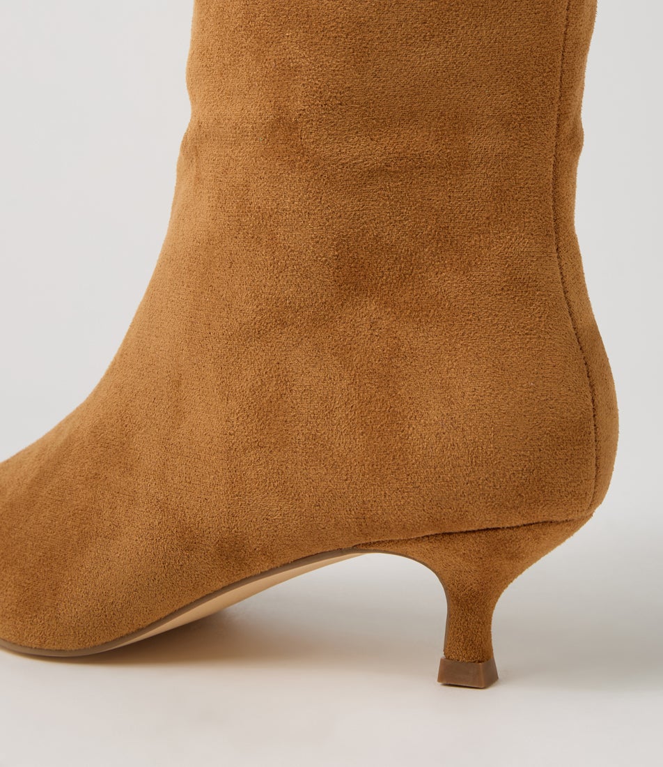 Lucila Ii Tan Microsuede Knee High Boots