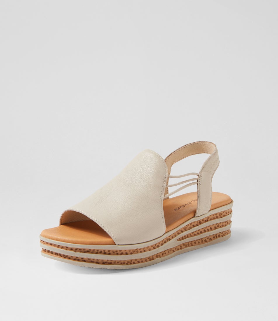 Cobra Almond Leather Sandals