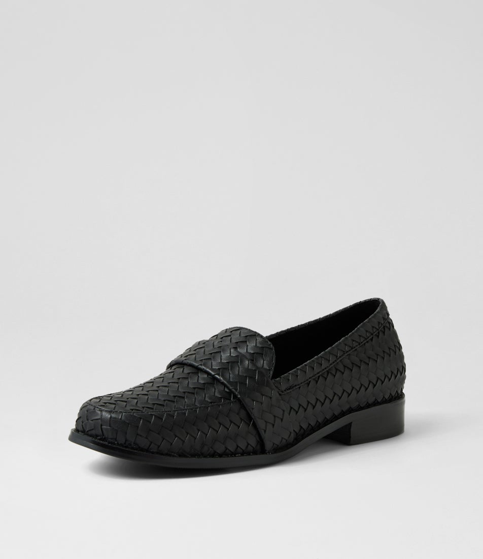 Harlow Loafer Black Weave Loafers