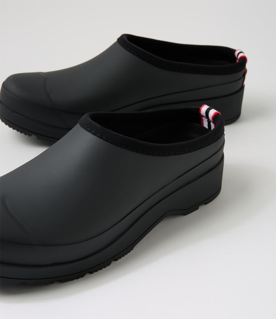 Play Black Rubber Flat Clogs