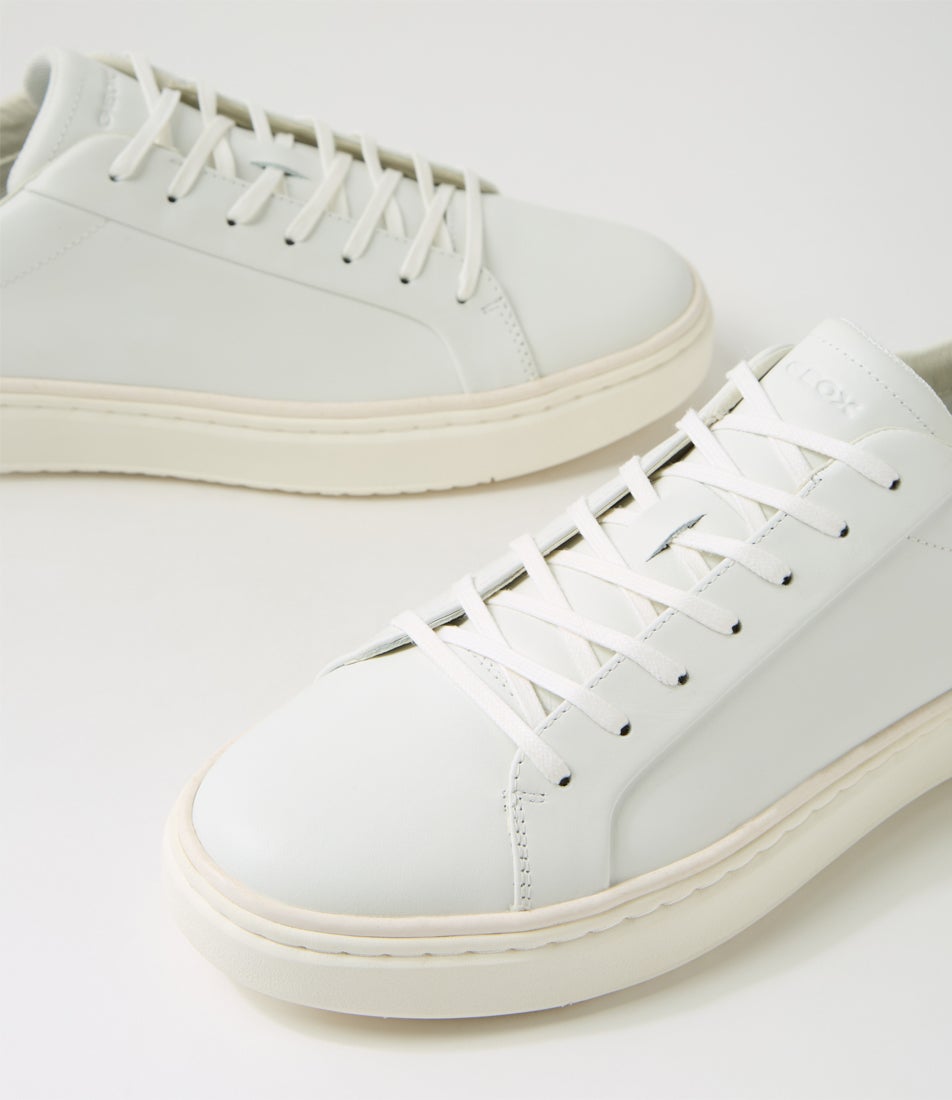 U Zackerty A White Leather Sneakers
