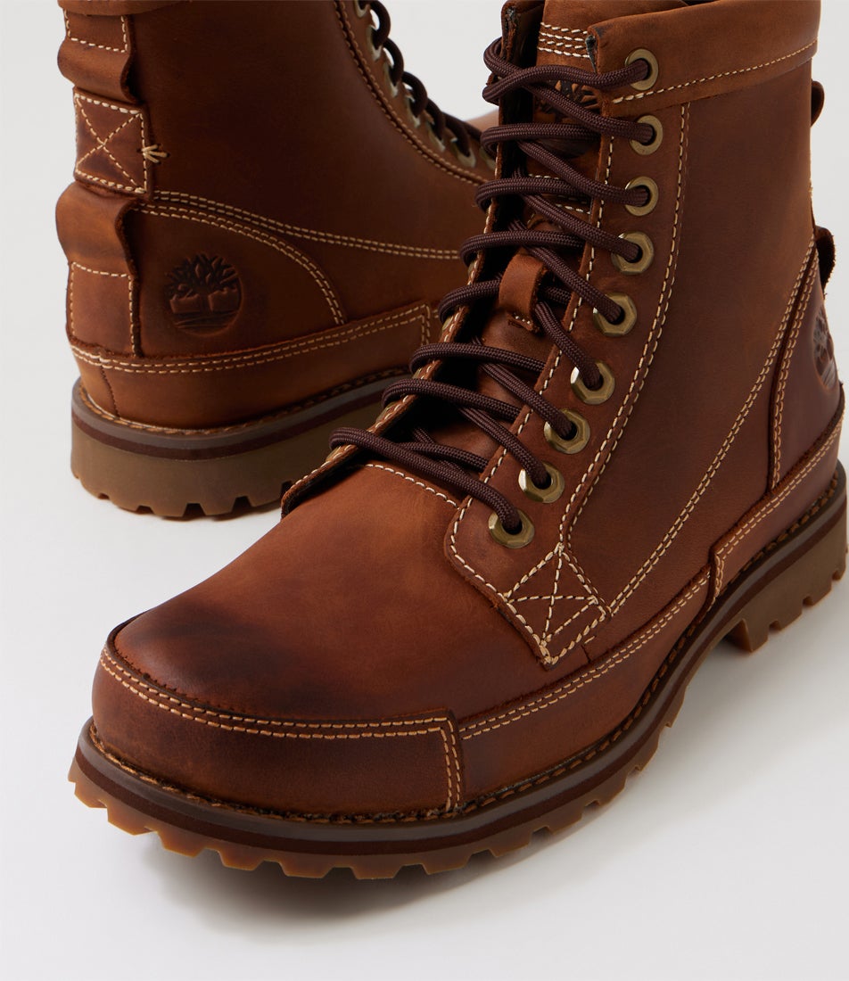 Originals Mid Lace Boot Medium Brown Leather Lace Up Boots