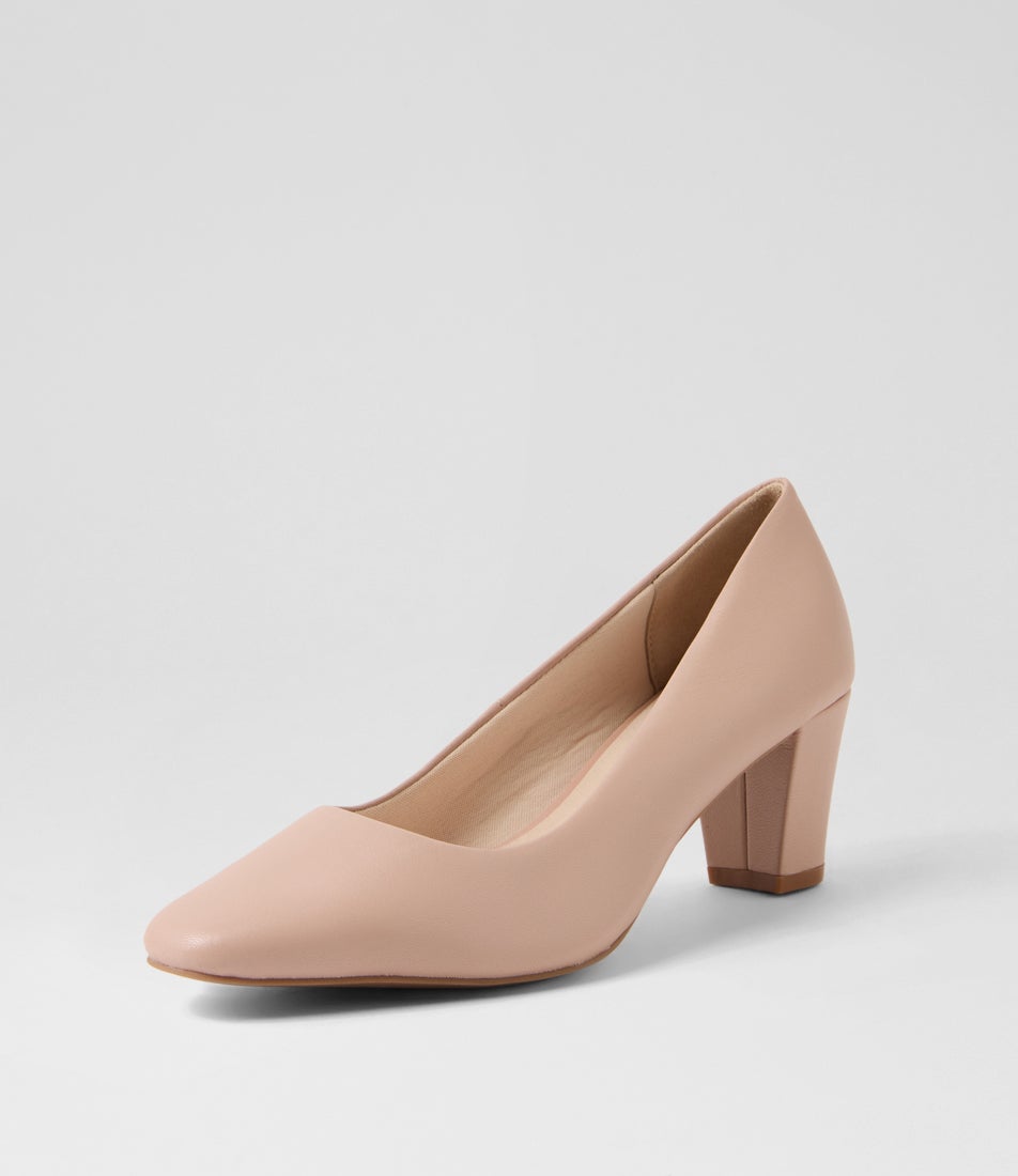 Milliest Nude Leather Heels Milliest Nude Leather Heels