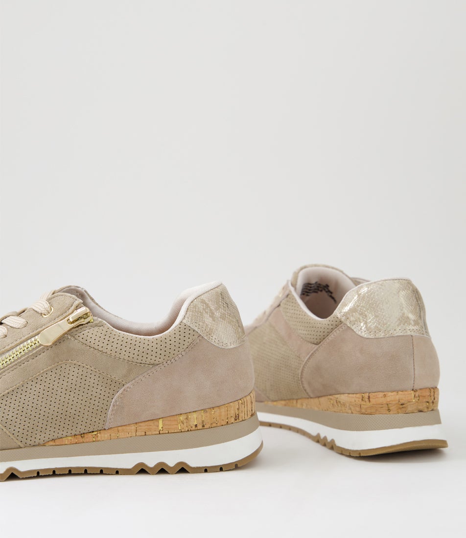 Deliah Taupe Mix Sneakers