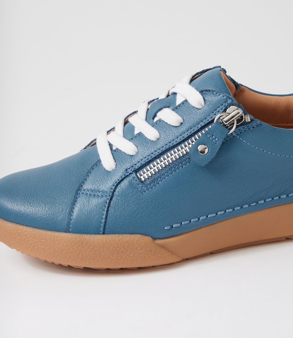 Yannas Denim Leather Sneakers