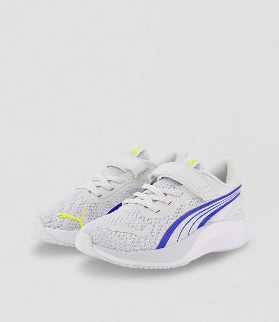 Pounce Lite Junior Feather Gray Royal Sapphire Mesh Sneakers