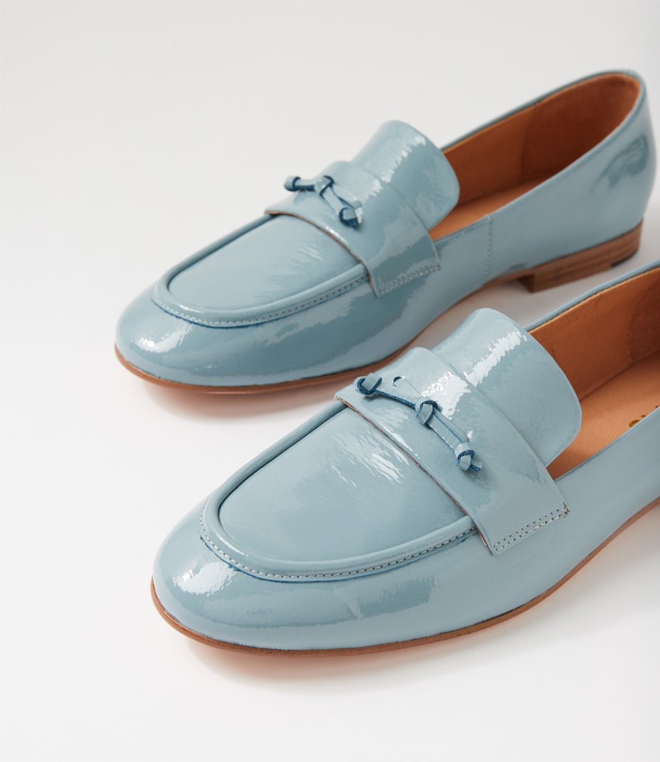 Ulacka Denim Patent Leather Loafers